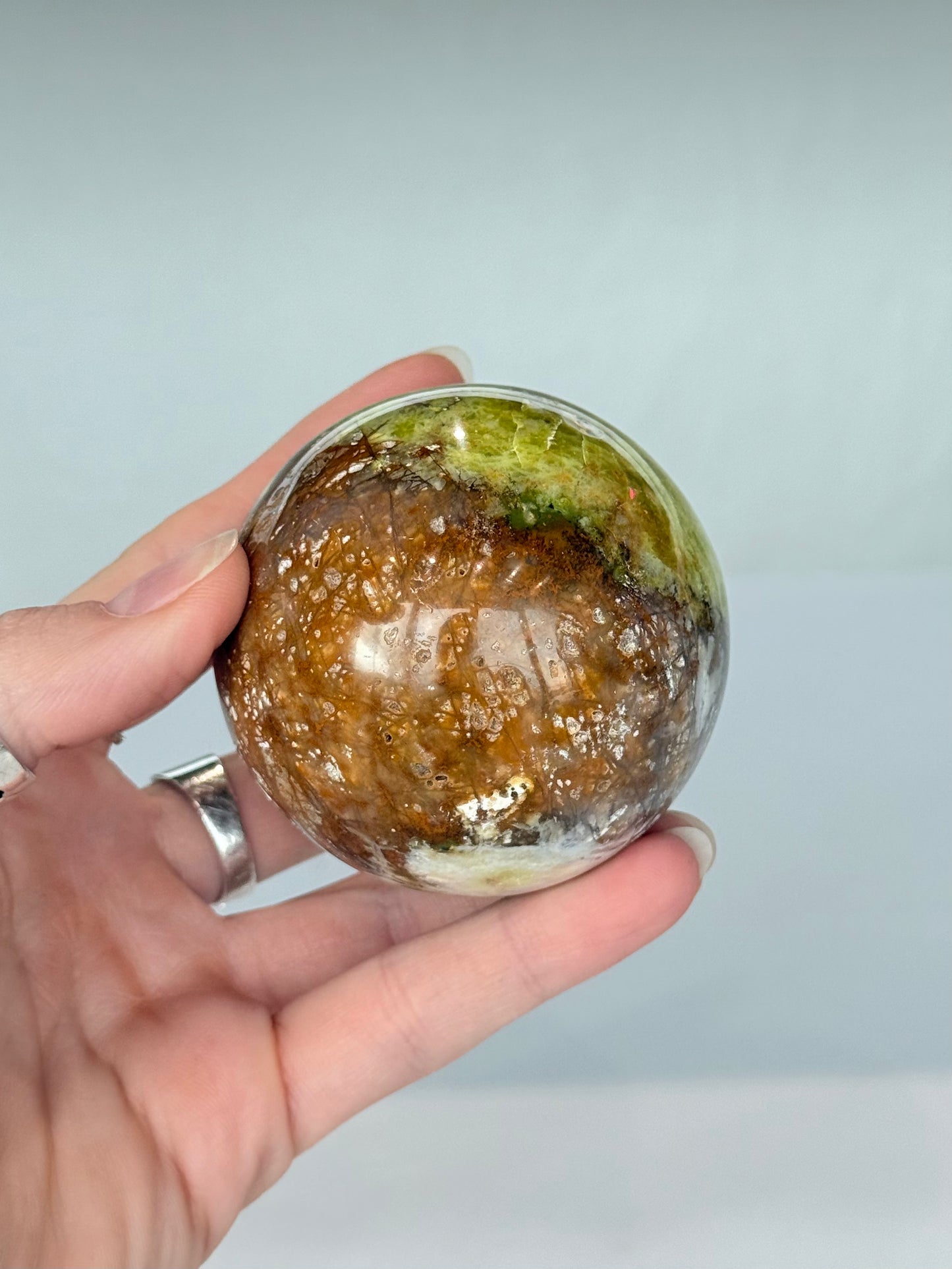 Green Opal In Matrix Sphere ( Madagascar )