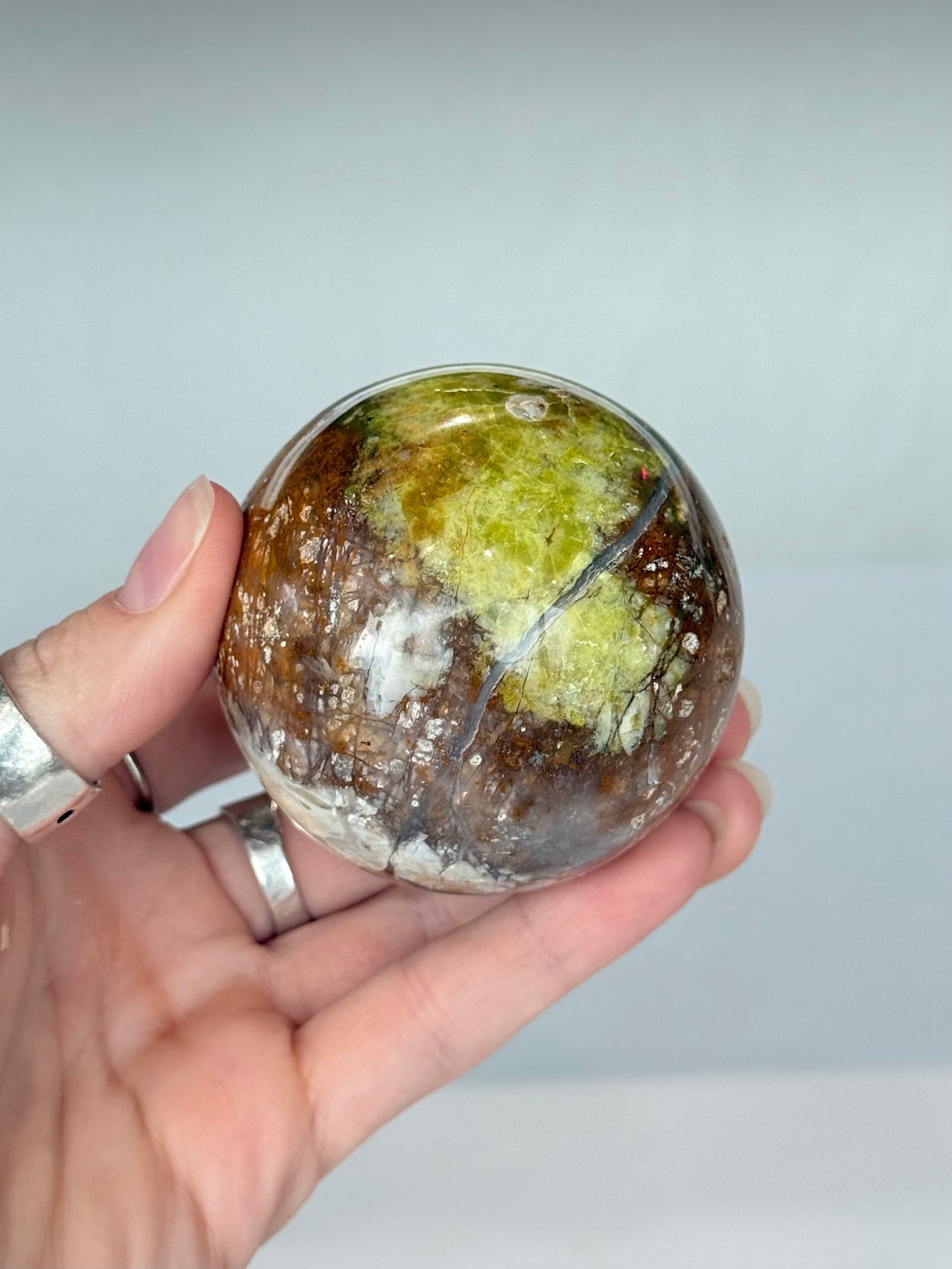 Green Opal In Matrix Sphere ( Madagascar )