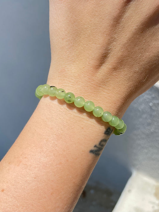 Prehnite 6mm Bracelet