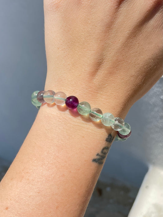 Fluorite 8mm Bracelet
