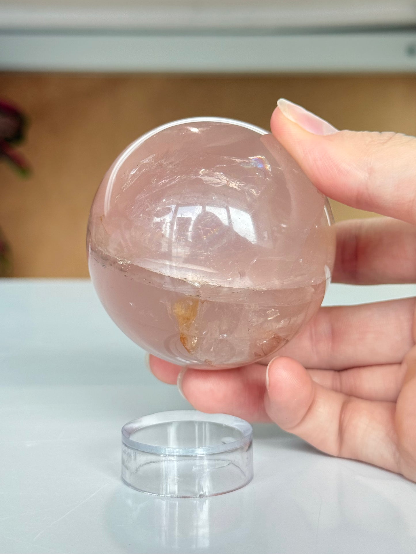 Rose Quartz Sphere | Esfera de Cuarzo Rosado