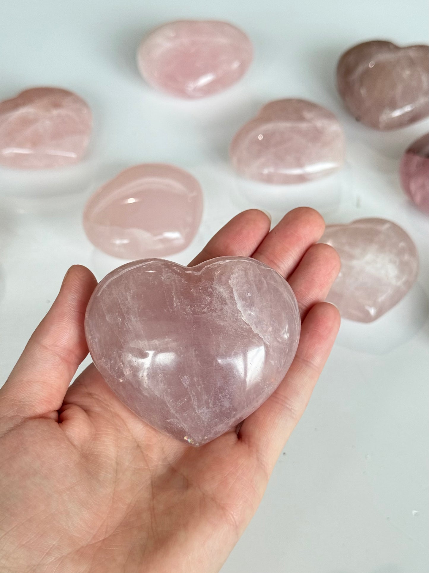 Rose Quartz Heart | Corazón de Cuarzo Rosado