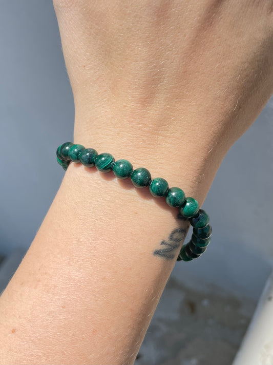 Malachite 7.5mm Bracelet