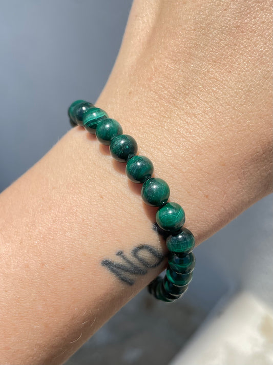 Malachite 7.5mm Bracelet