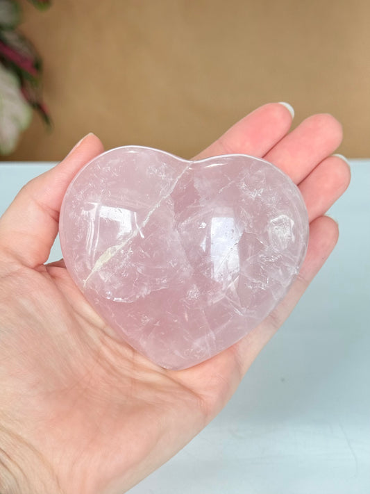 Rose Quartz Heart | Corazón de Cuarzo Rosado