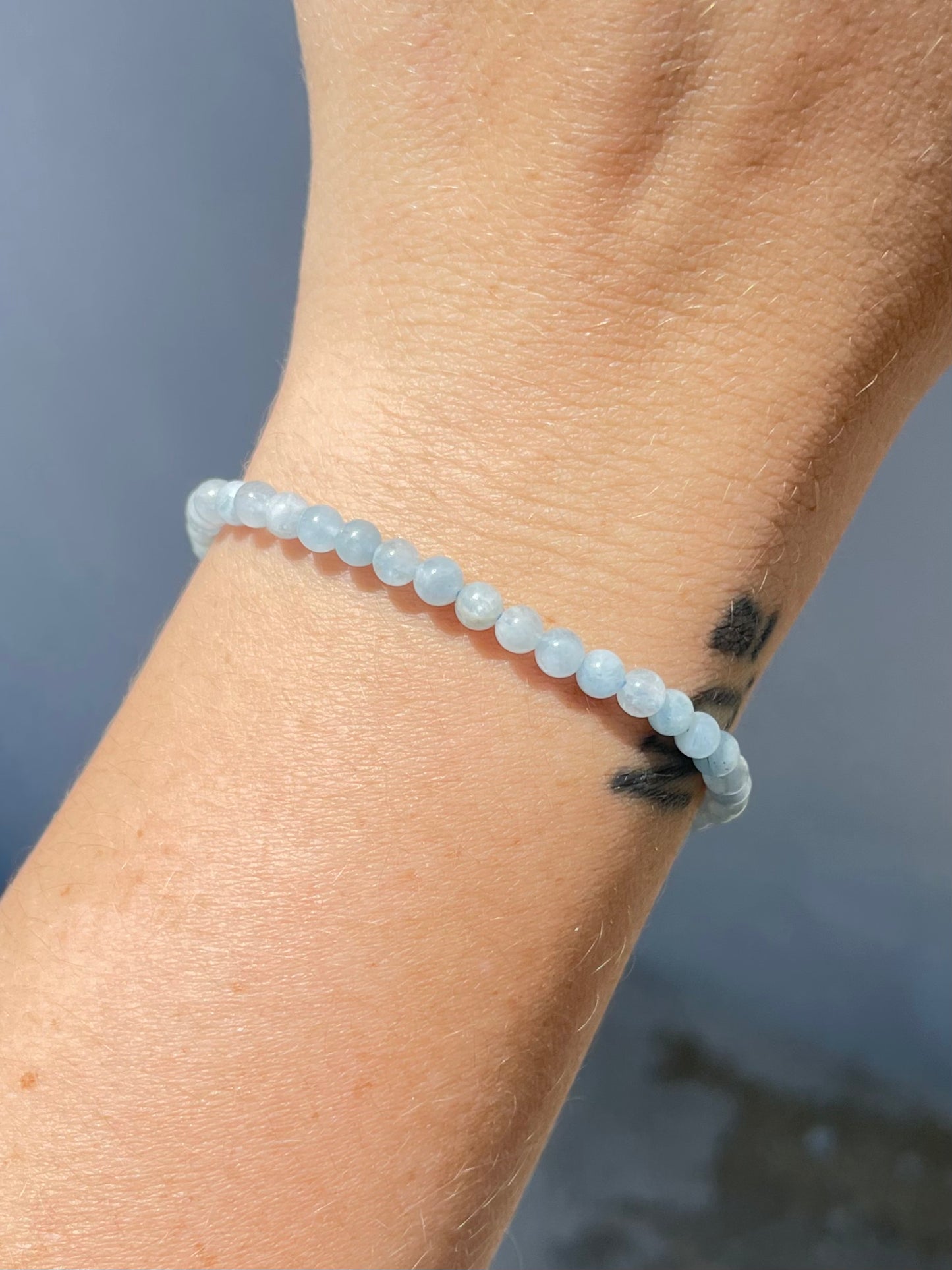 Aquamarine 4mm Bracelet