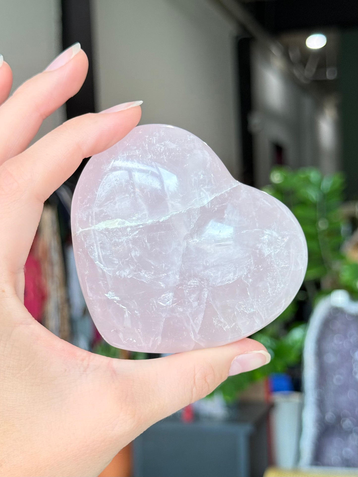 Rose Quartz Heart | Corazón de Cuarzo Rosado