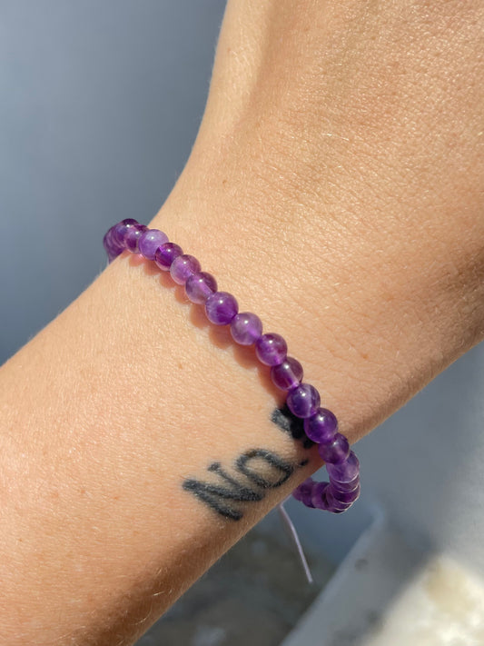 Amethyst 4mm Bracelet