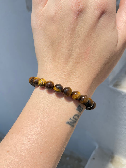 Yellow Tiger Eye 8mm Bracelet