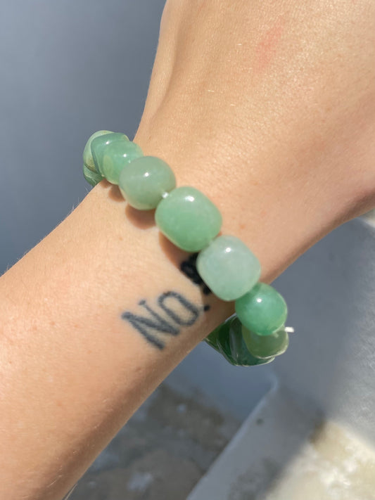 Green Aventurine Freeform Bracelet