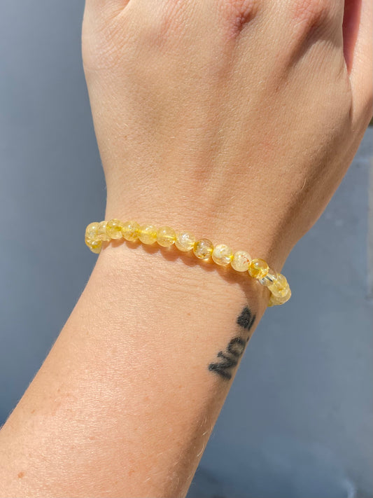 Citrine 6mm Bracelet