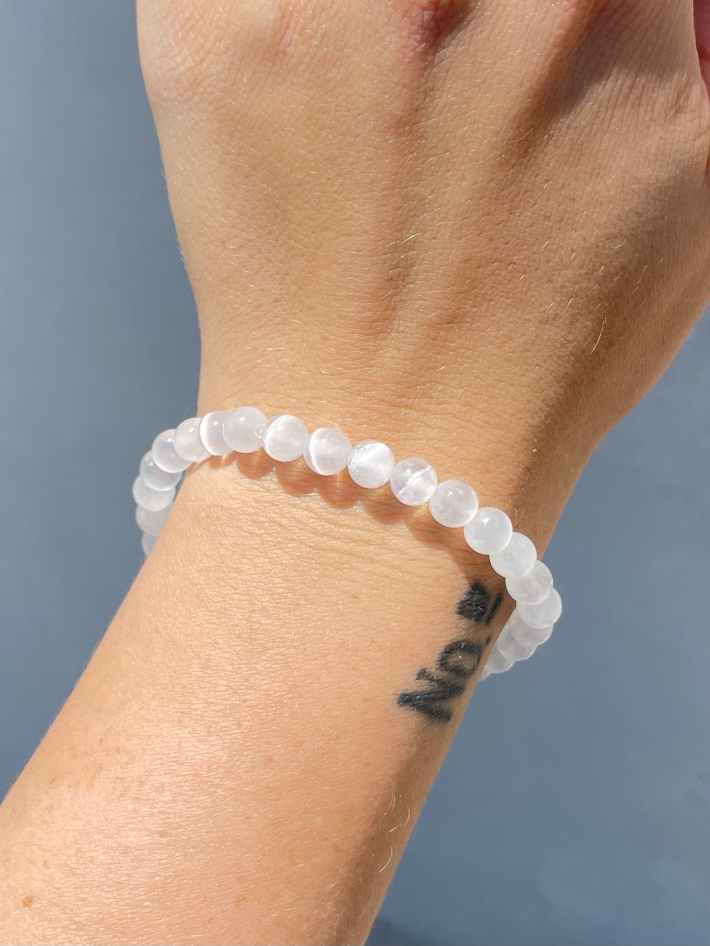 Selenite 6mm Bracelet