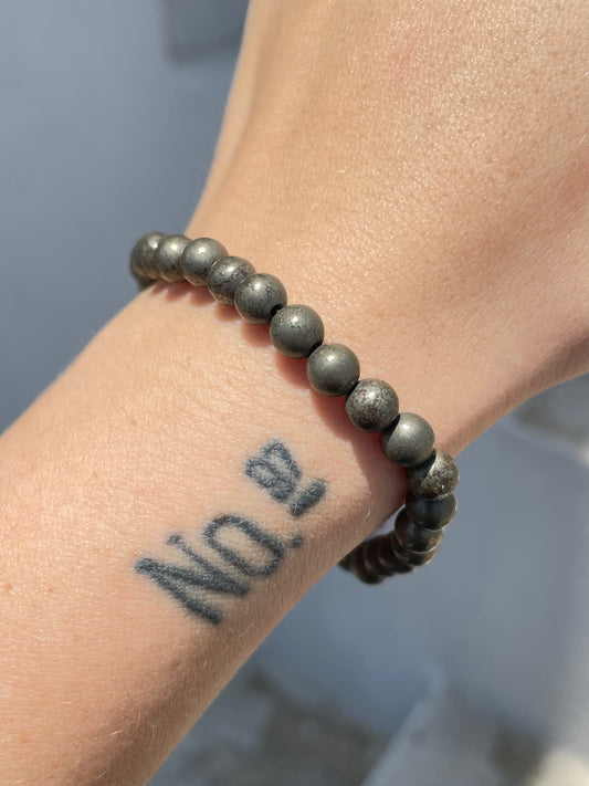 Pyrite 6mm Bracelet