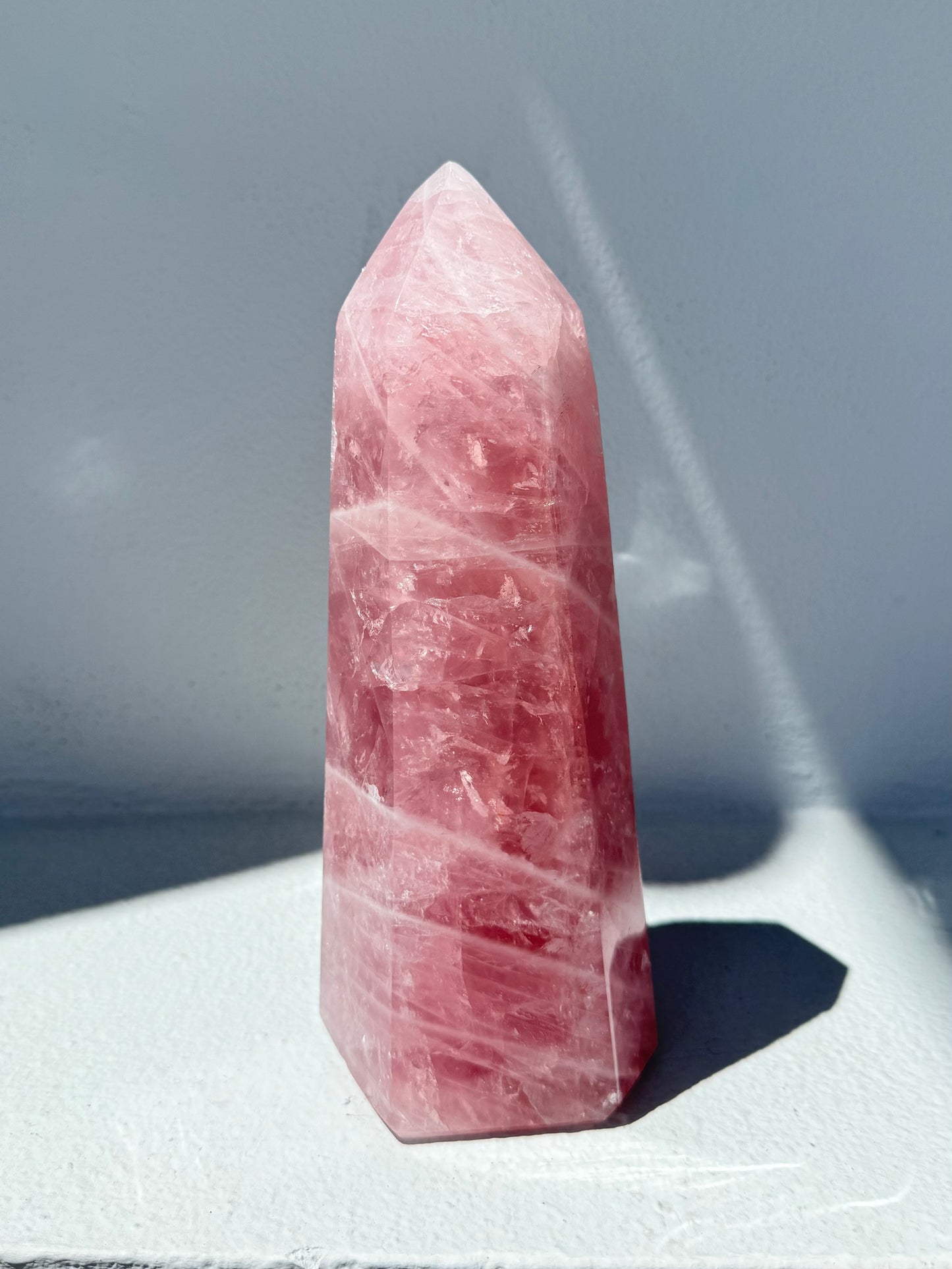 Rose Quartz Point ( Madagascar )