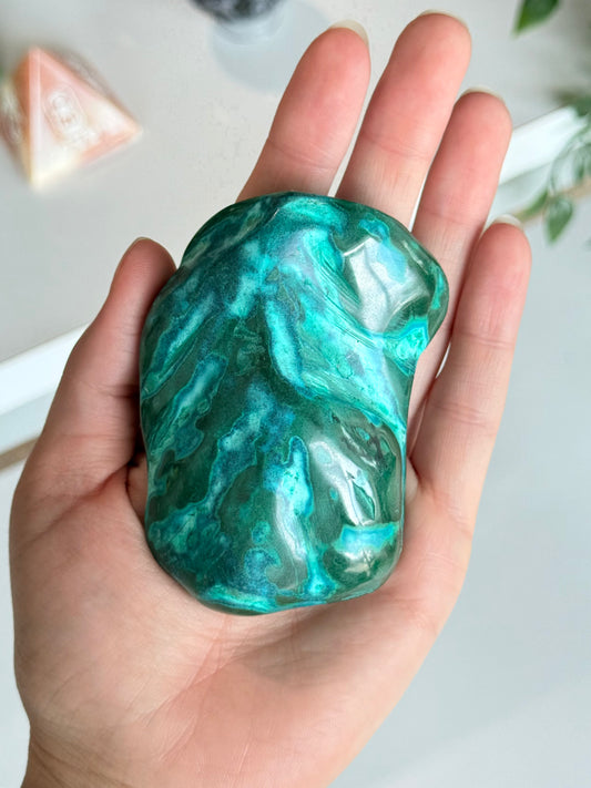Malachite & Chrysocolla Freeform | Freeform de Malaquita y Crisocola