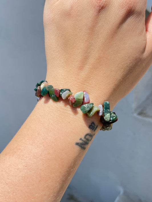 Rain Forest Jasper Chip Bracelet