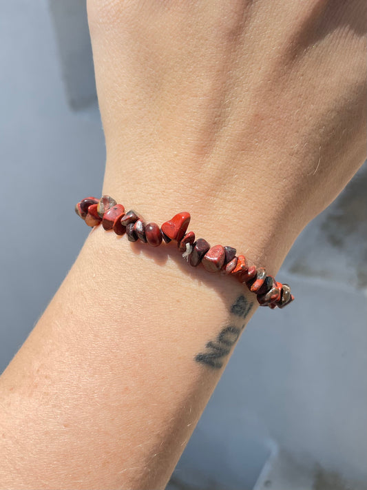 Red Japer Chip Bracelet