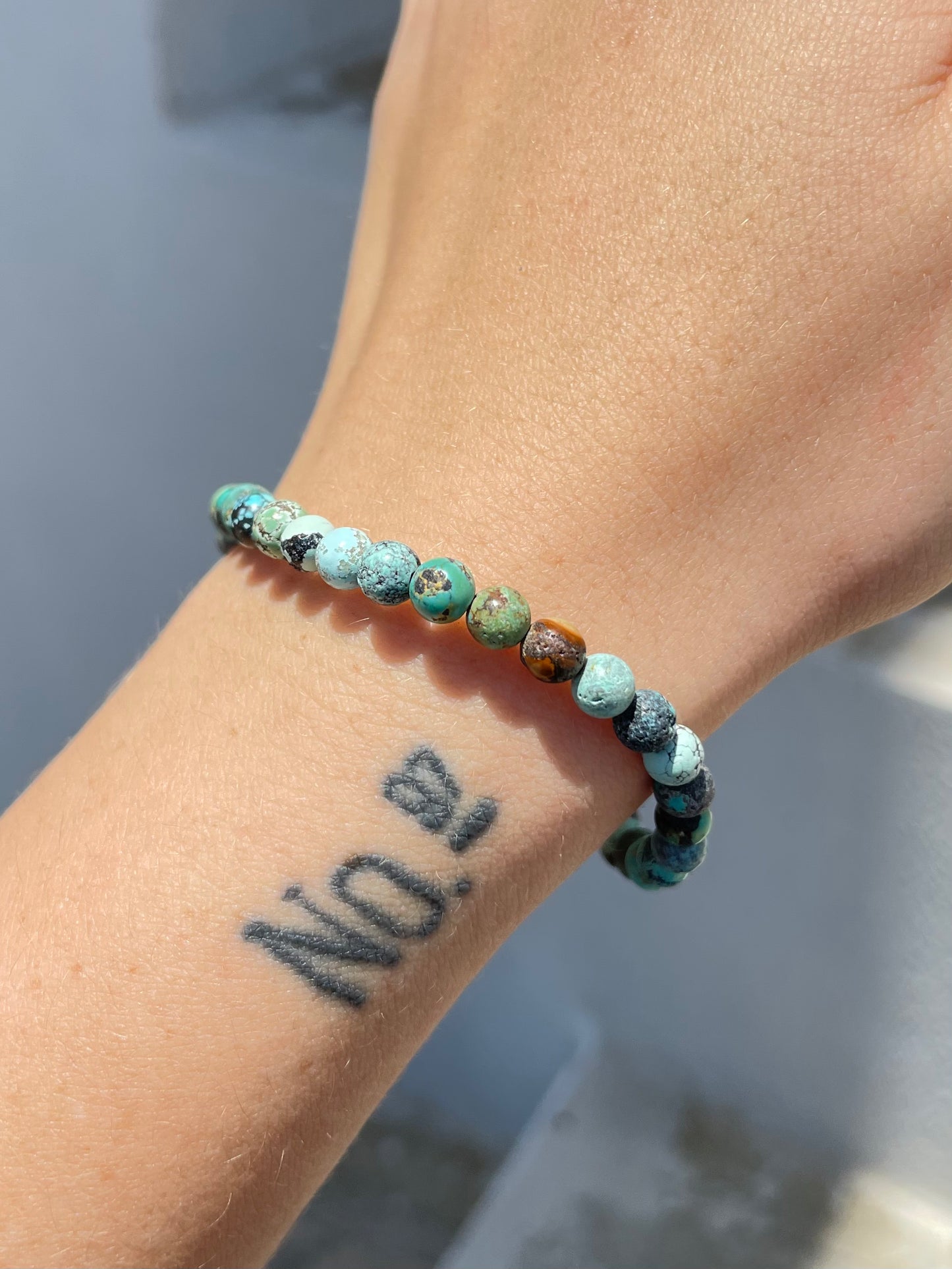 Natural Turquoise 5.5mm Bracelet