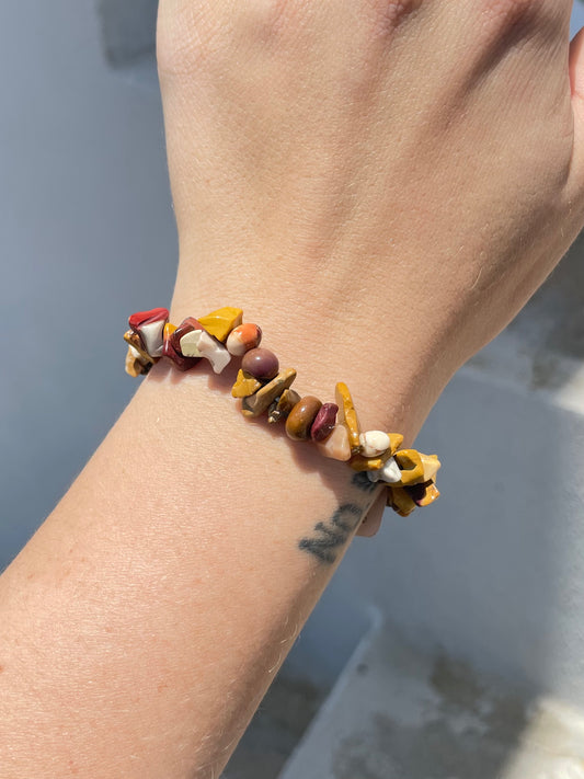 Mook Jasper Chip Bracelet