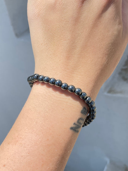 Hematite 6mm Bracelet
