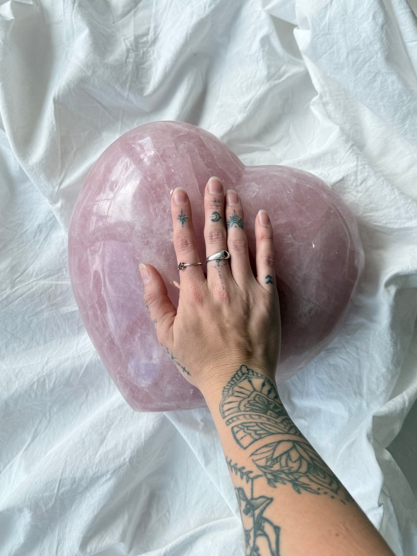 Rose Quartz Heart ( Madagascar )