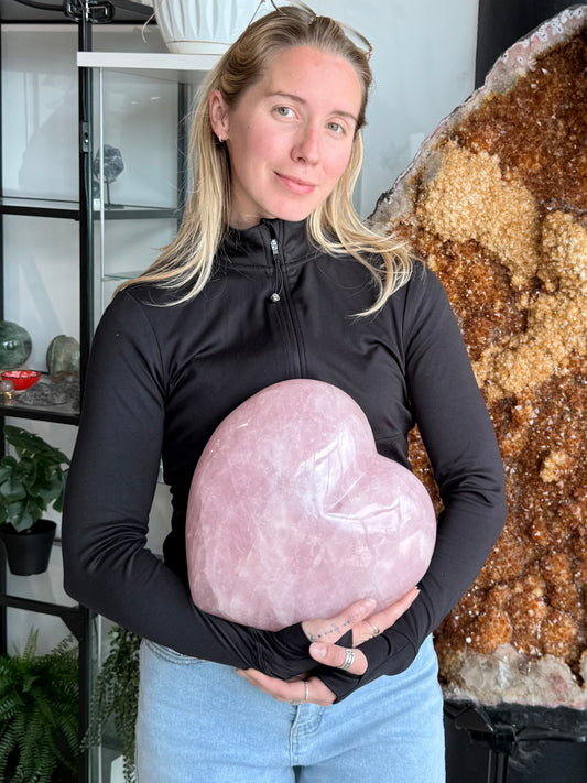Rose Quartz Heart ( Madagascar )