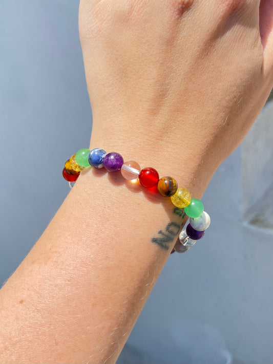 Multi Stone 8mm Bracelet