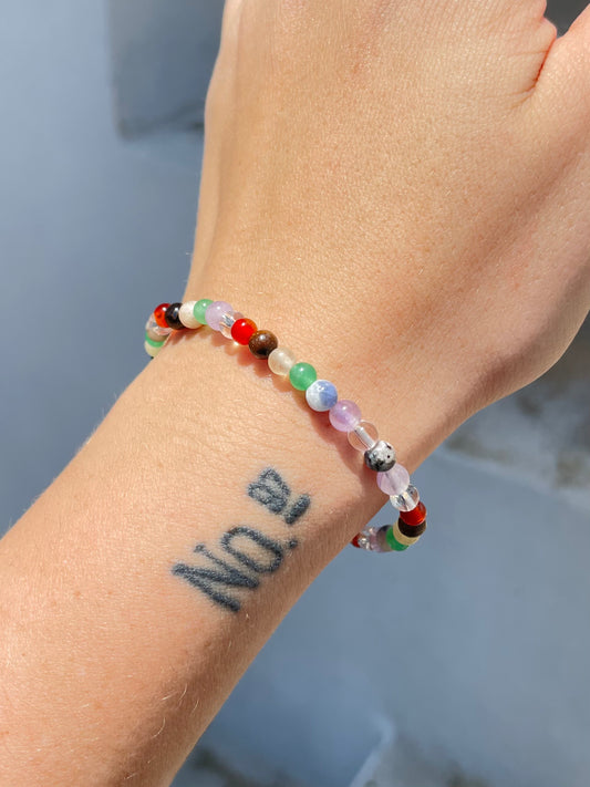 Multi Stone 4mm Bracelet