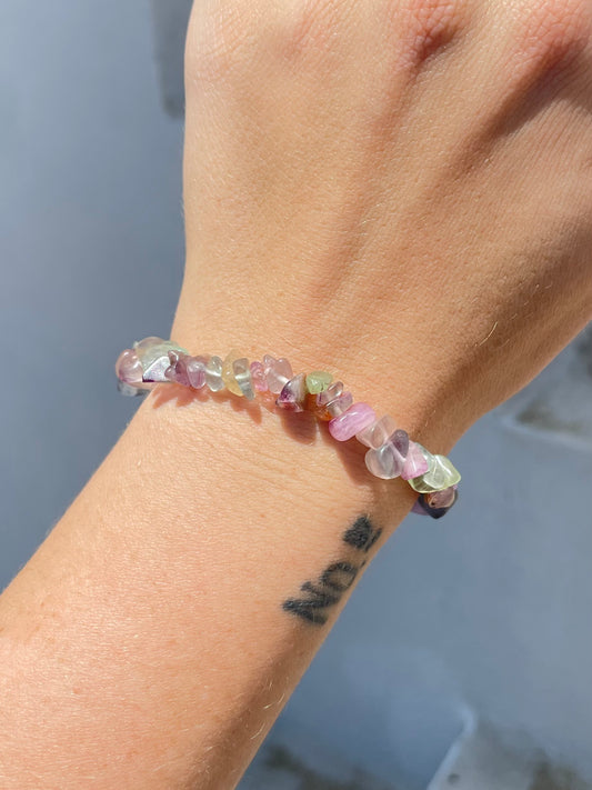 Fluorite Chip Bracelet