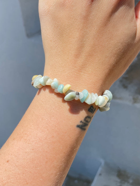 Amazonite Chip Bracelet