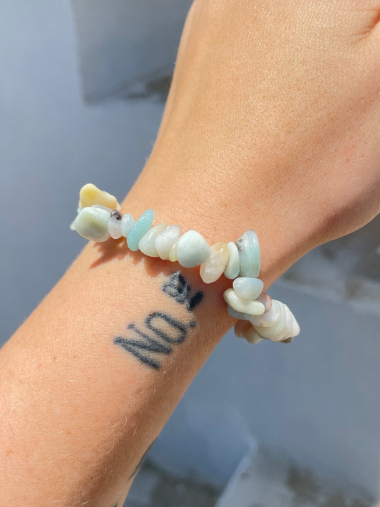 Amazonite Chip Bracelet