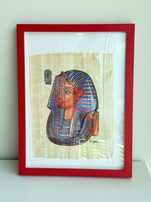Authentic Egyptian Tutankhamun Papyrus (Framed) | Papiro Egipcio Auténtico de Tutankamón (Enmarcado)