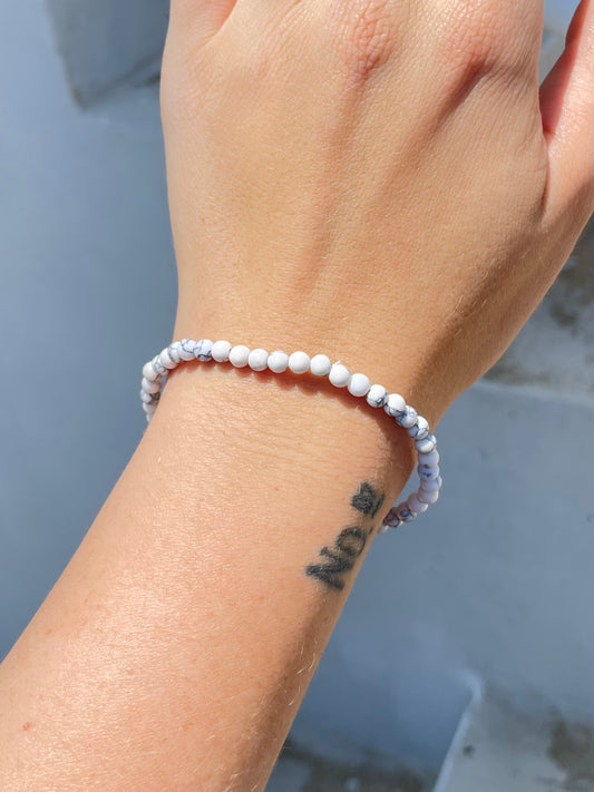 Howlite 4mm Bracelet