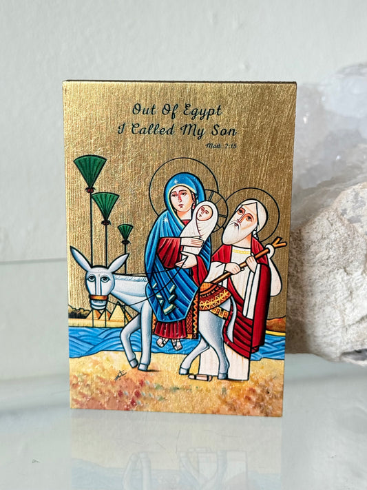 Holy Family Icon from Coptic Cairo | Ícono de la Sagrada Familia del Barrio Copto de El Cairo