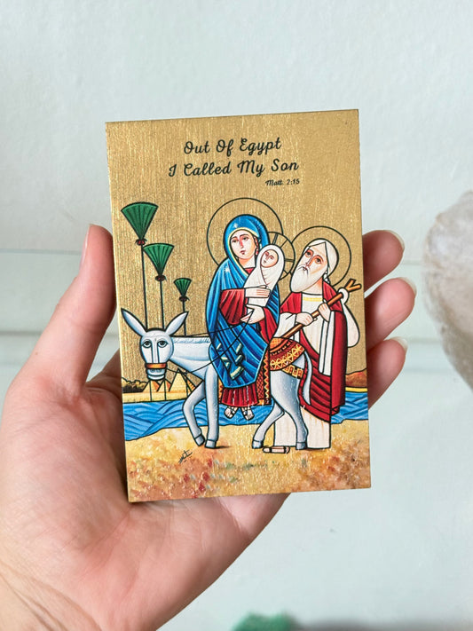 Holy Family Icon from Coptic Cairo | Ícono de la Sagrada Familia del Barrio Copto de El Cairo