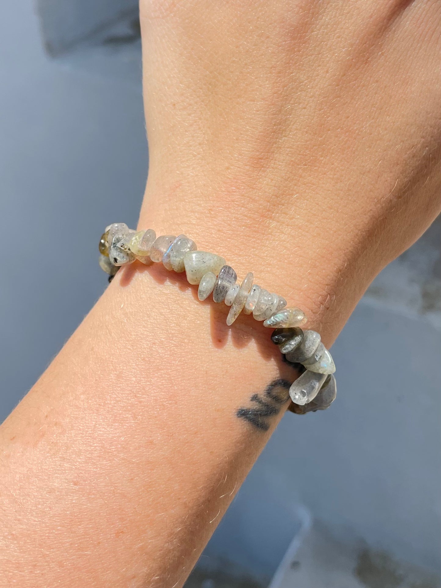 Labradorite Chip Bracelet