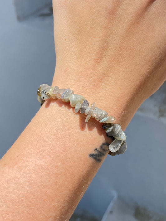 Labradorite Chip Bracelet