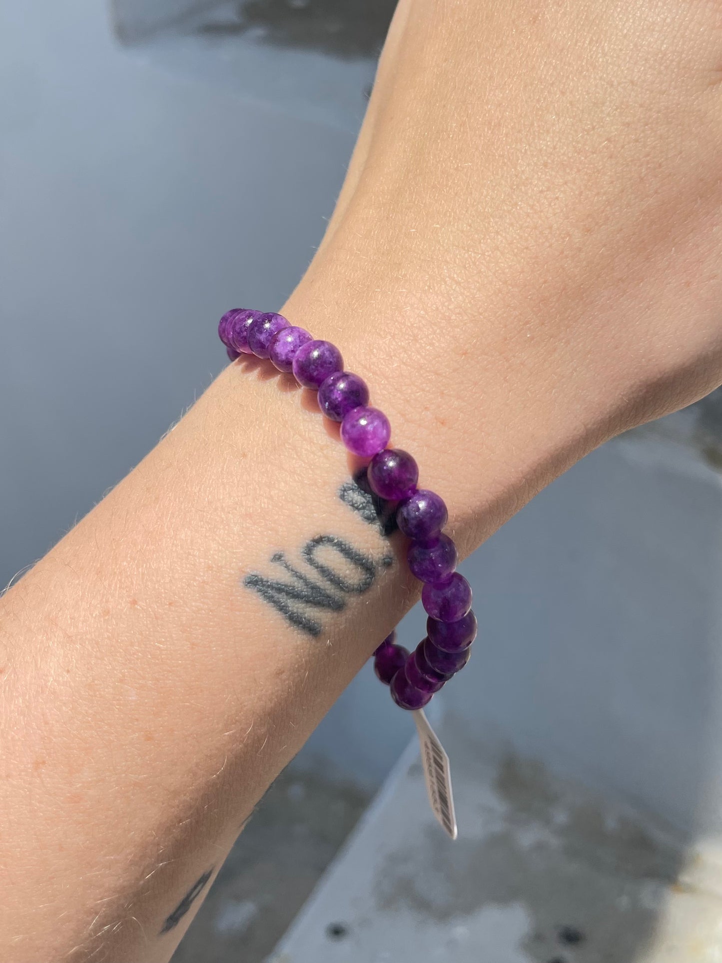 Crackle Quartz Colored Purple