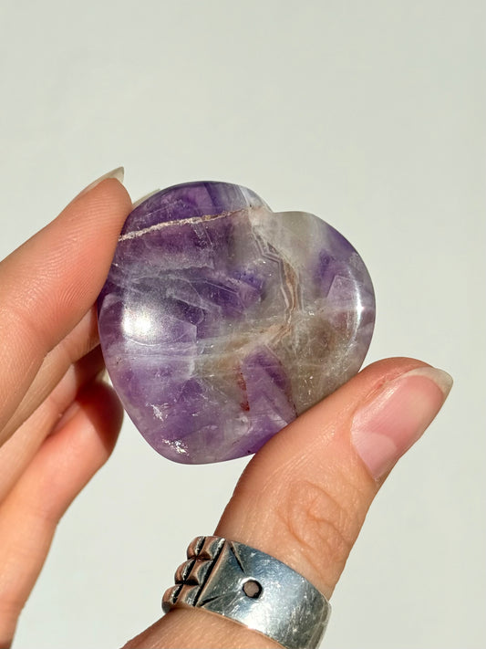 Amethyst Heart - Worry Stone