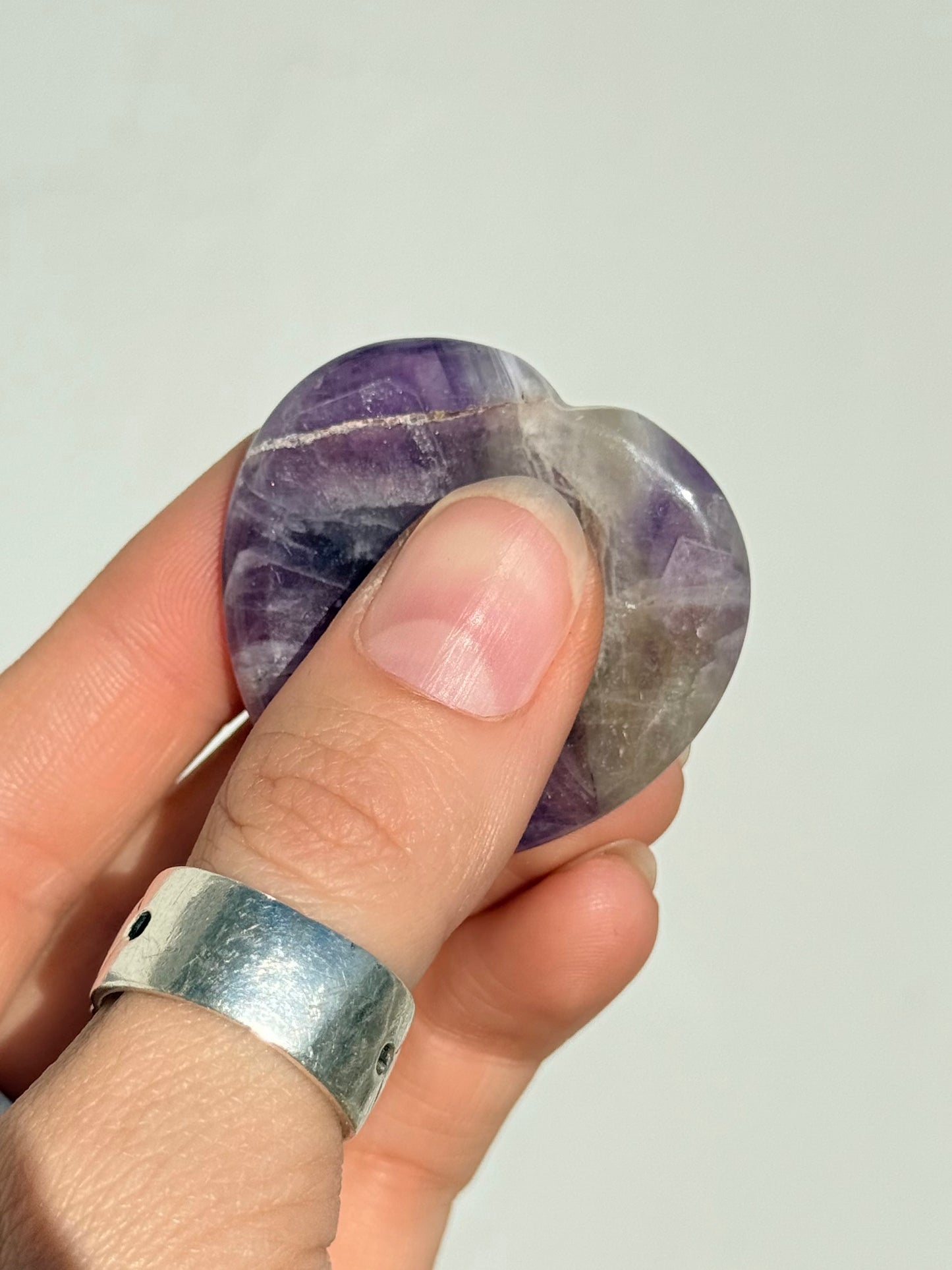 Amethyst Heart - Worry Stone