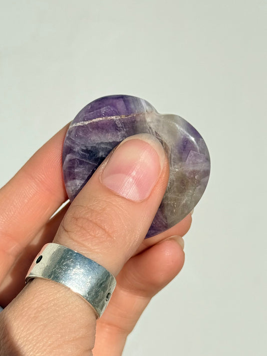 Amethyst Heart - Worry Stone