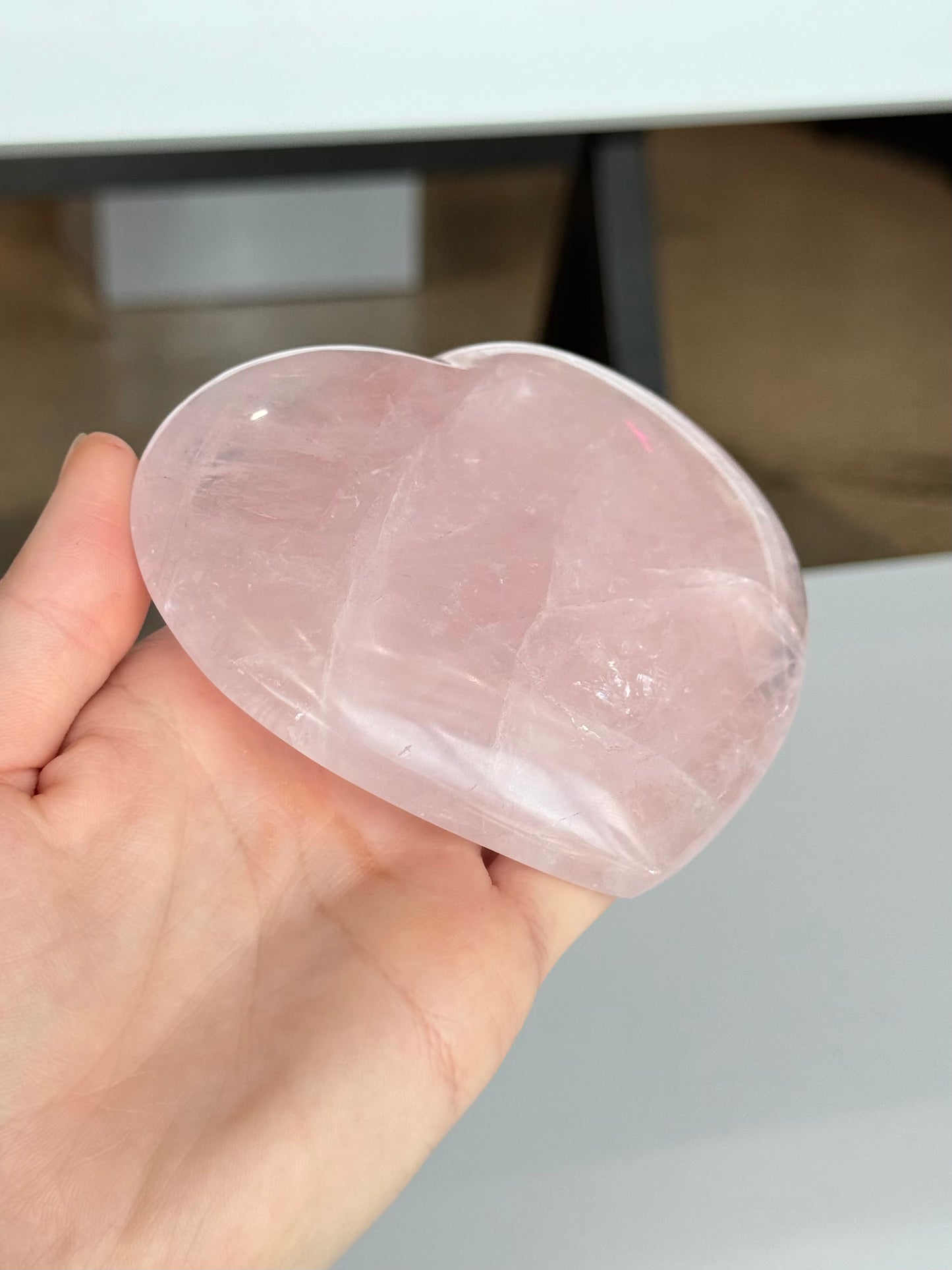 Rose Quartz Heart ( Madagascar )
