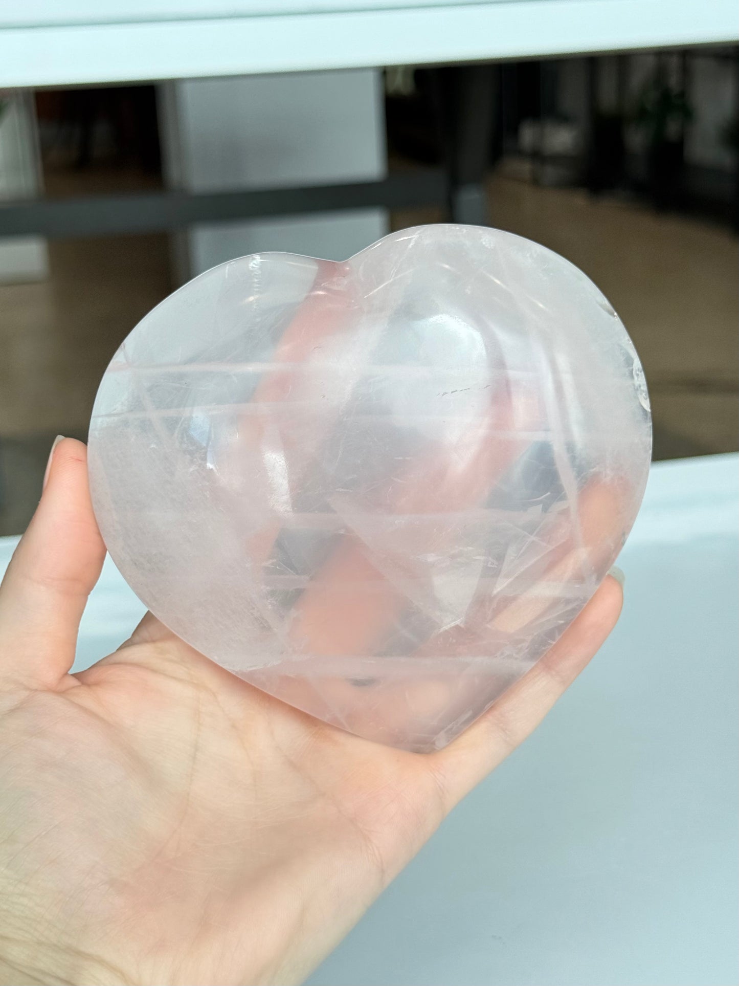 Rose Quartz Heart ( Madagascar )