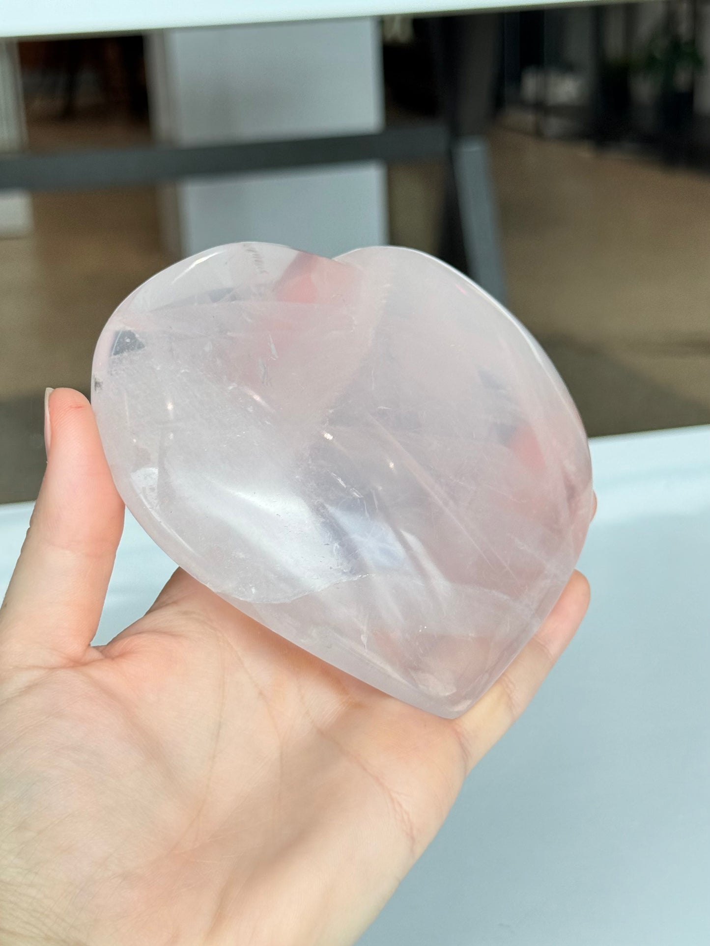 Rose Quartz Heart ( Madagascar )