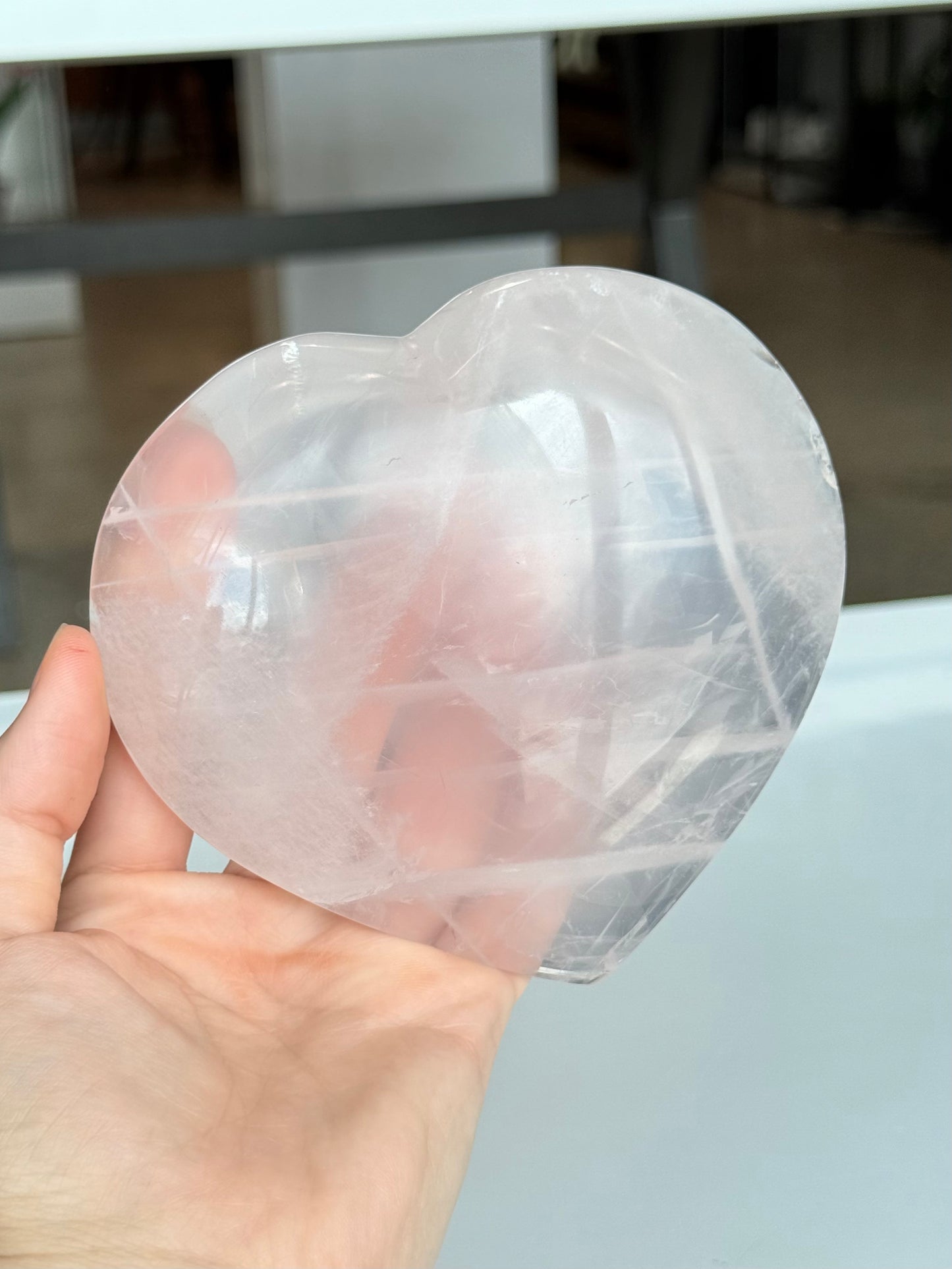 Rose Quartz Heart ( Madagascar )