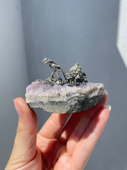 Miners Amethyst & Pyrite