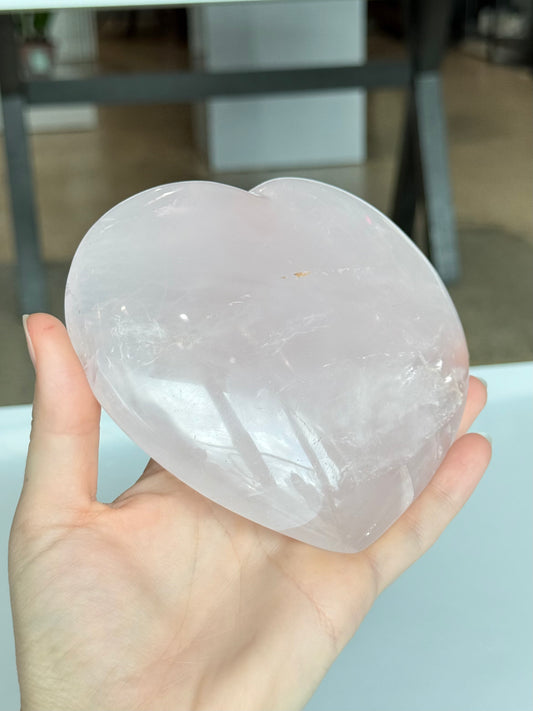 Rose Quartz Heart ( Madagascar )