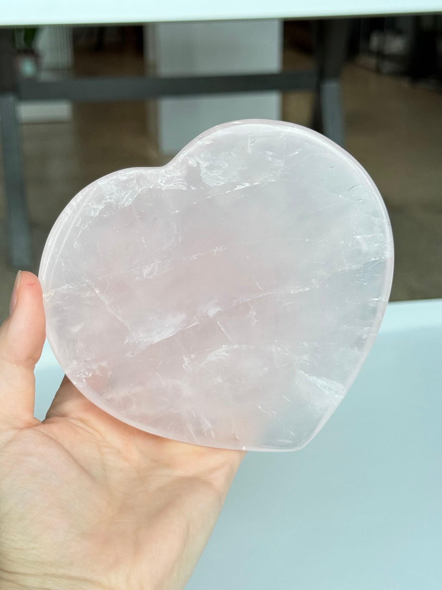 Rose Quartz Heart ( Madagascar )
