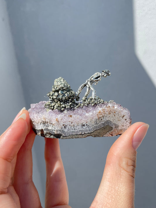 Miners Amethyst & Pyrite