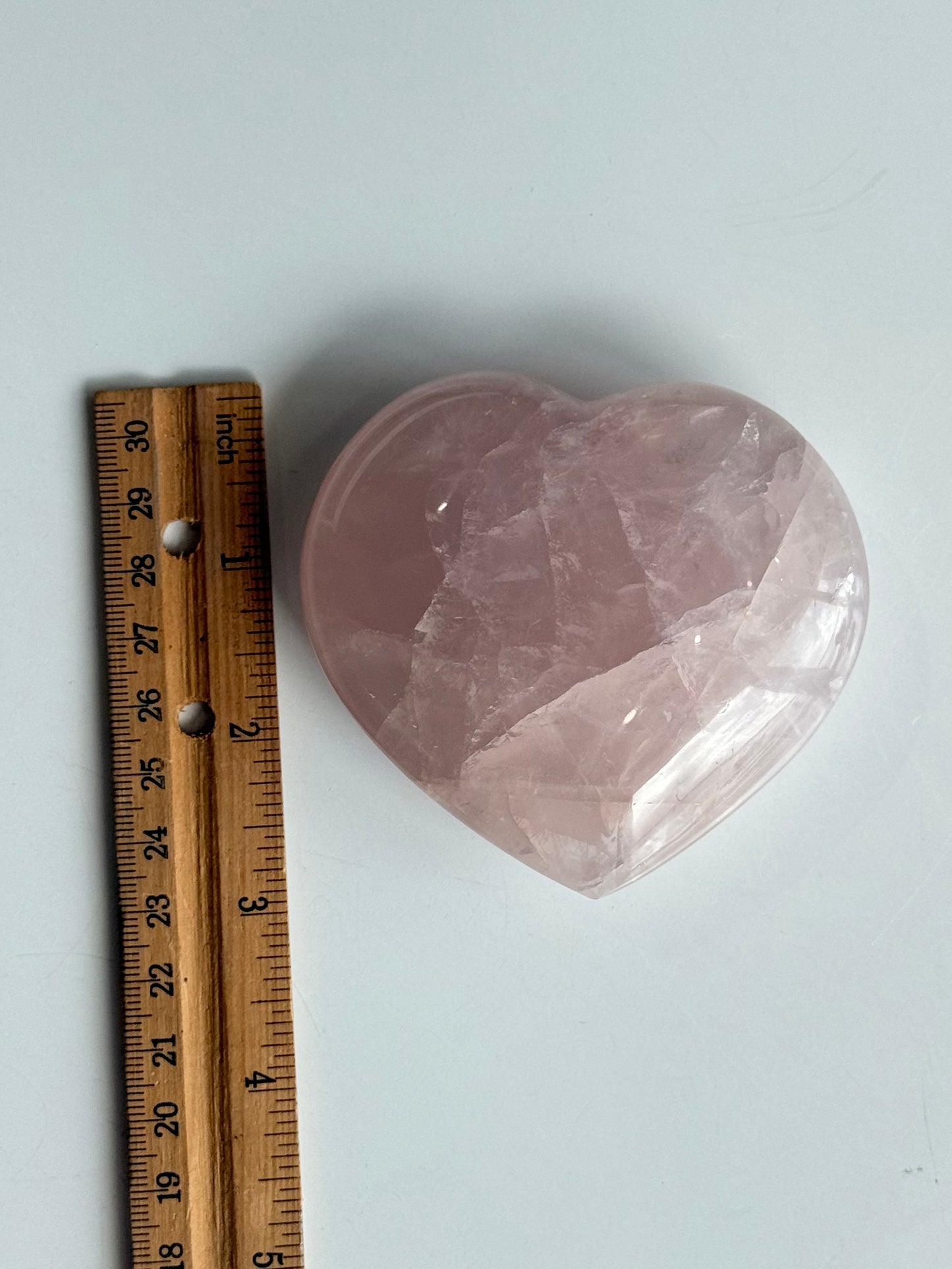 Rose Quartz Bubble Heart ( Madagascar )